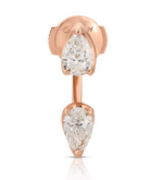 Load image into Gallery viewer, LARGE PEAR DIAMOND ORBIT EARRING
