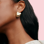 Load image into Gallery viewer, Puffy Heart Earrings small
