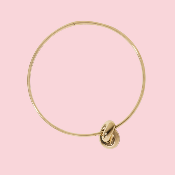 knot choker gold