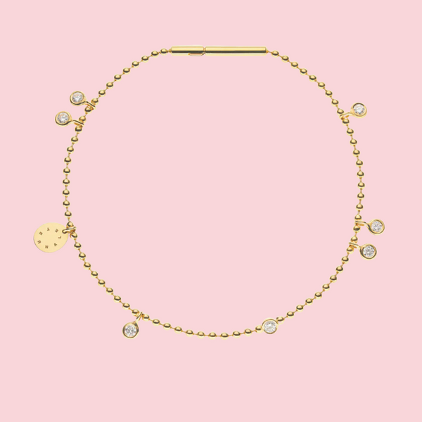 Eternal Bracelet, diamonds, yellow gold