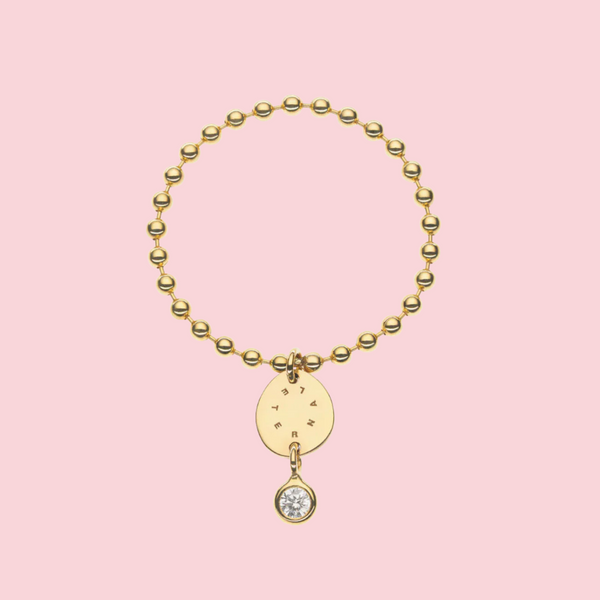 Solo Diamond Eternal Flat Ring, yellow gold