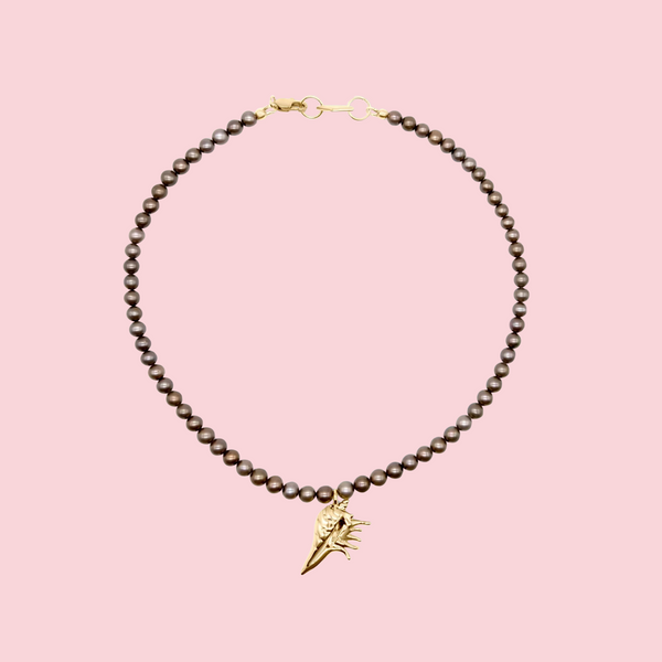 Rell Pearl Necklace Gold