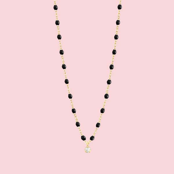 Gigi Supreme Classic 1 Diamond Necklace - Yellow Gold 16.5"