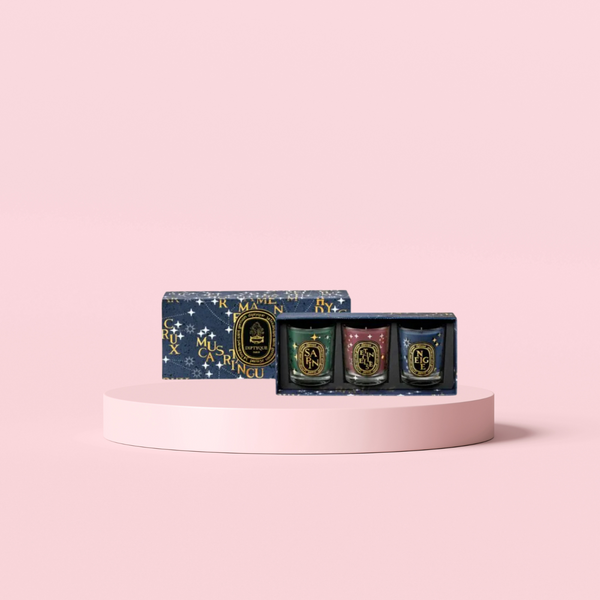 SET OF 3 HOLIDAY SCENTED CANDLES 70G - LIMITED EDITION