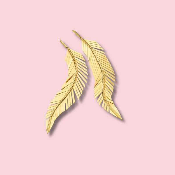 Feather Earrings, Large