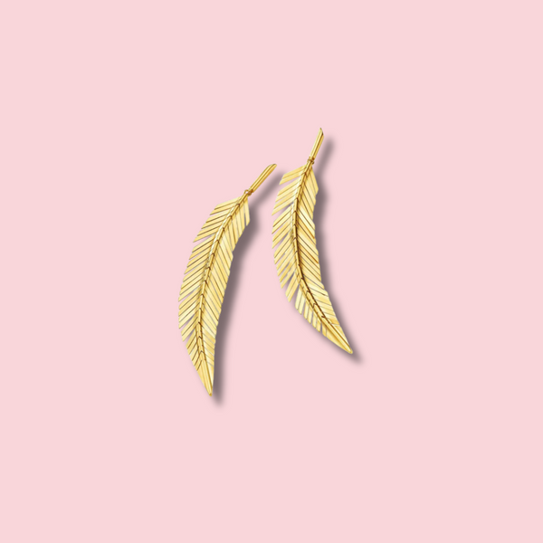 Feather Earrings, Medium