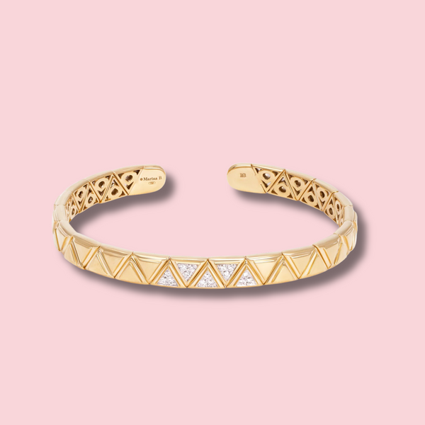 Triangolini Five Pavé Bangle