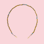 Load image into Gallery viewer, MAULI BEADS GHANA YELLOW &amp; BLACK 35CM
