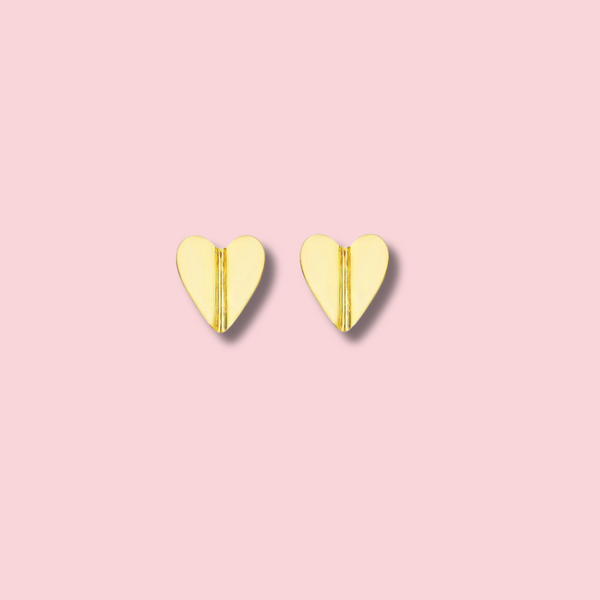 Wings Of Love Folded Heart Studs