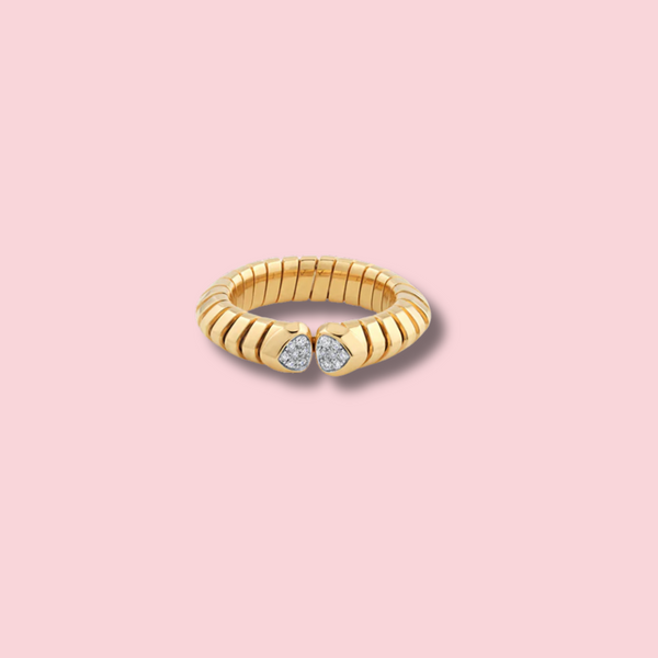 Trisolina Pavé Diamond Ring