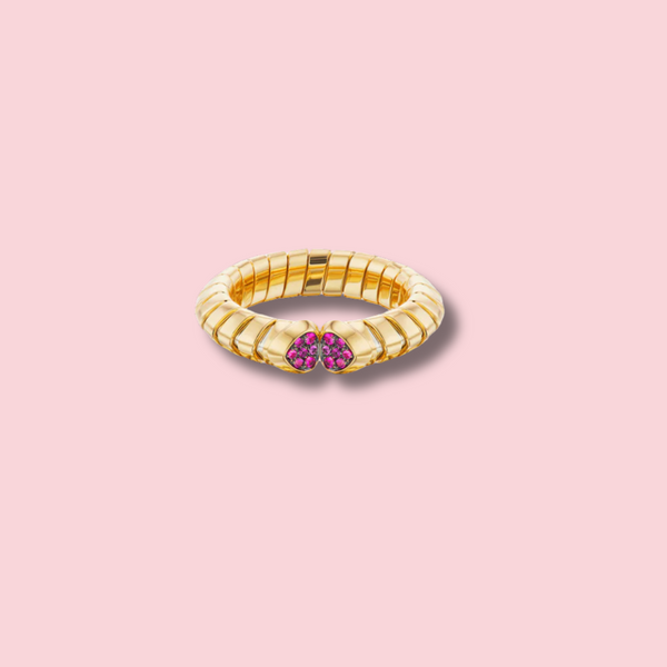 Trisolina Colored Pavé Ring