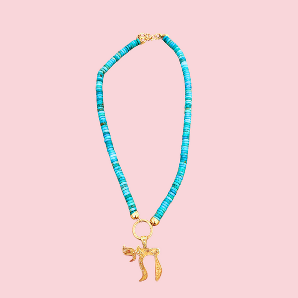 Turquoise Chain + Charm