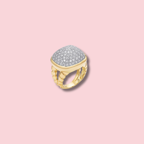 Tigella Pavé Diamond Ring