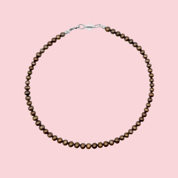 Espresso Pearl Necklace