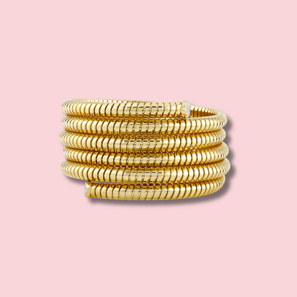 Trisolina 5 Row Pavé Diamond Bangle