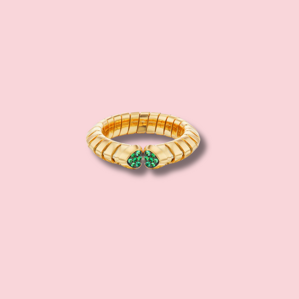 Trisolina Colored Pavé Ring