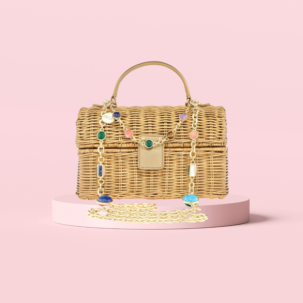Isla Wicker Basket Champagne