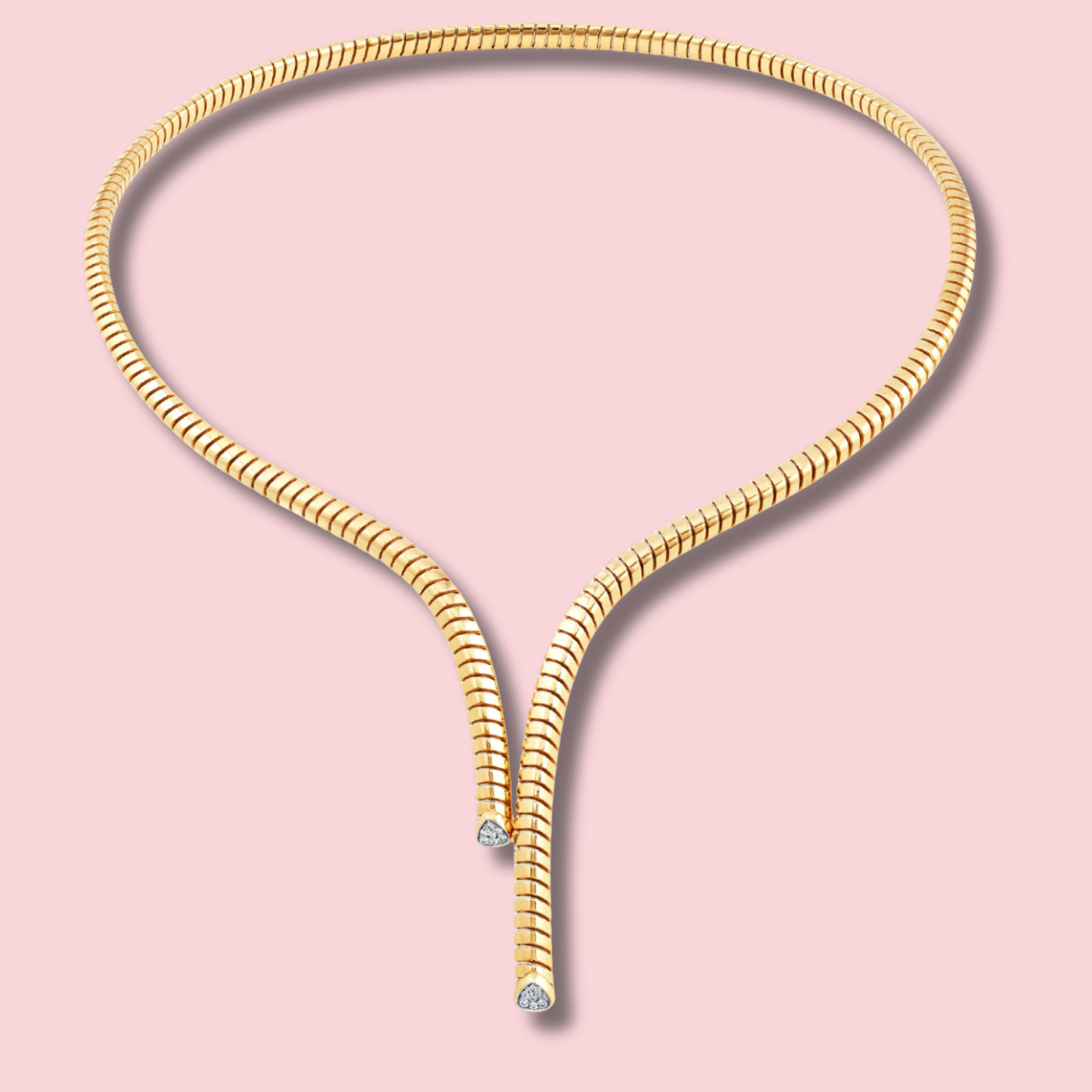 Trisolina Asymmetrical Pavé Collar