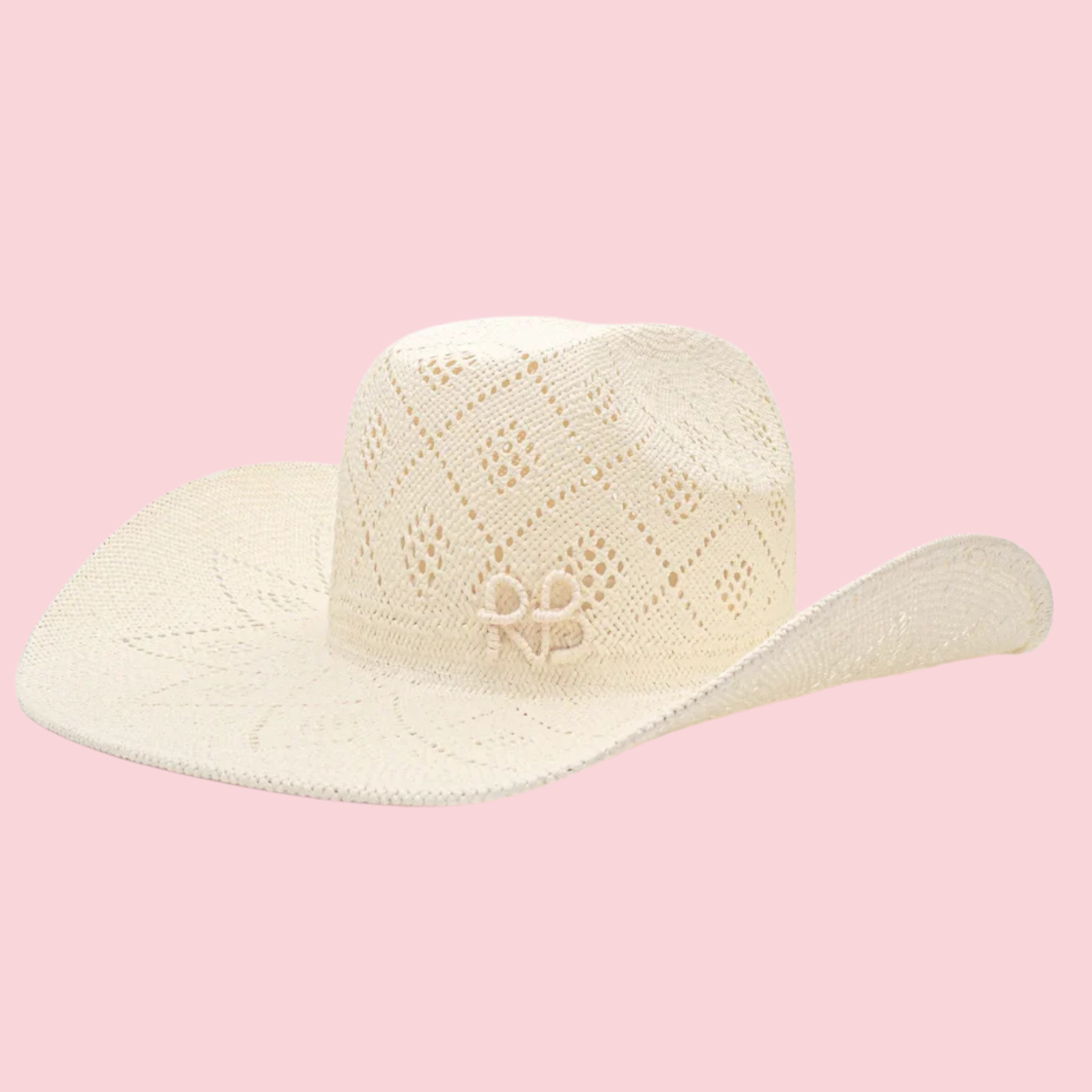 Cut Out-Detail Straw Cowboy Hat