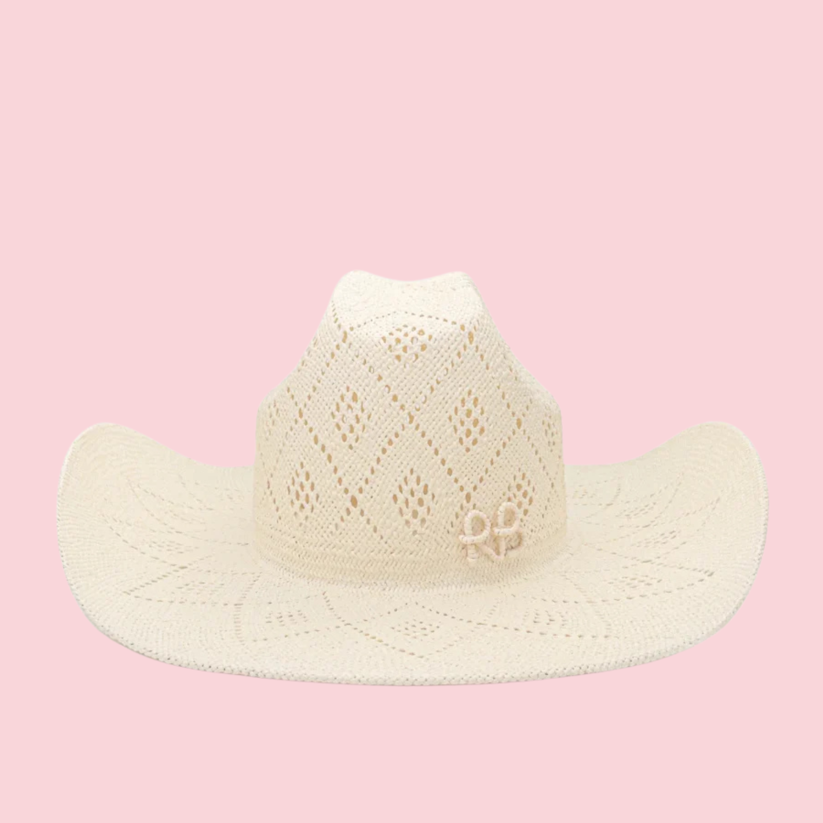 Cut Out-Detail Straw Cowboy Hat