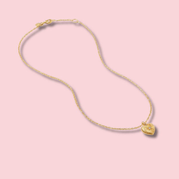 Esme Heart Solitaire Necklace