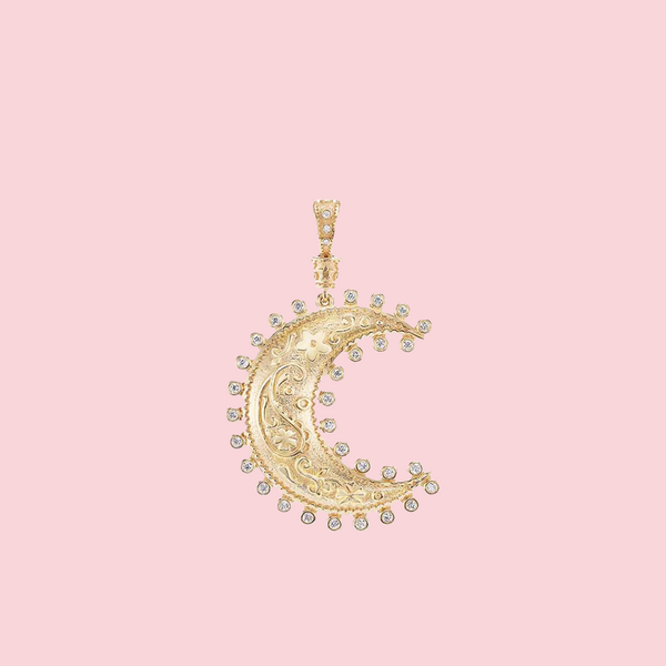 LARGE SOUTHWESTERN MOON CHARM
