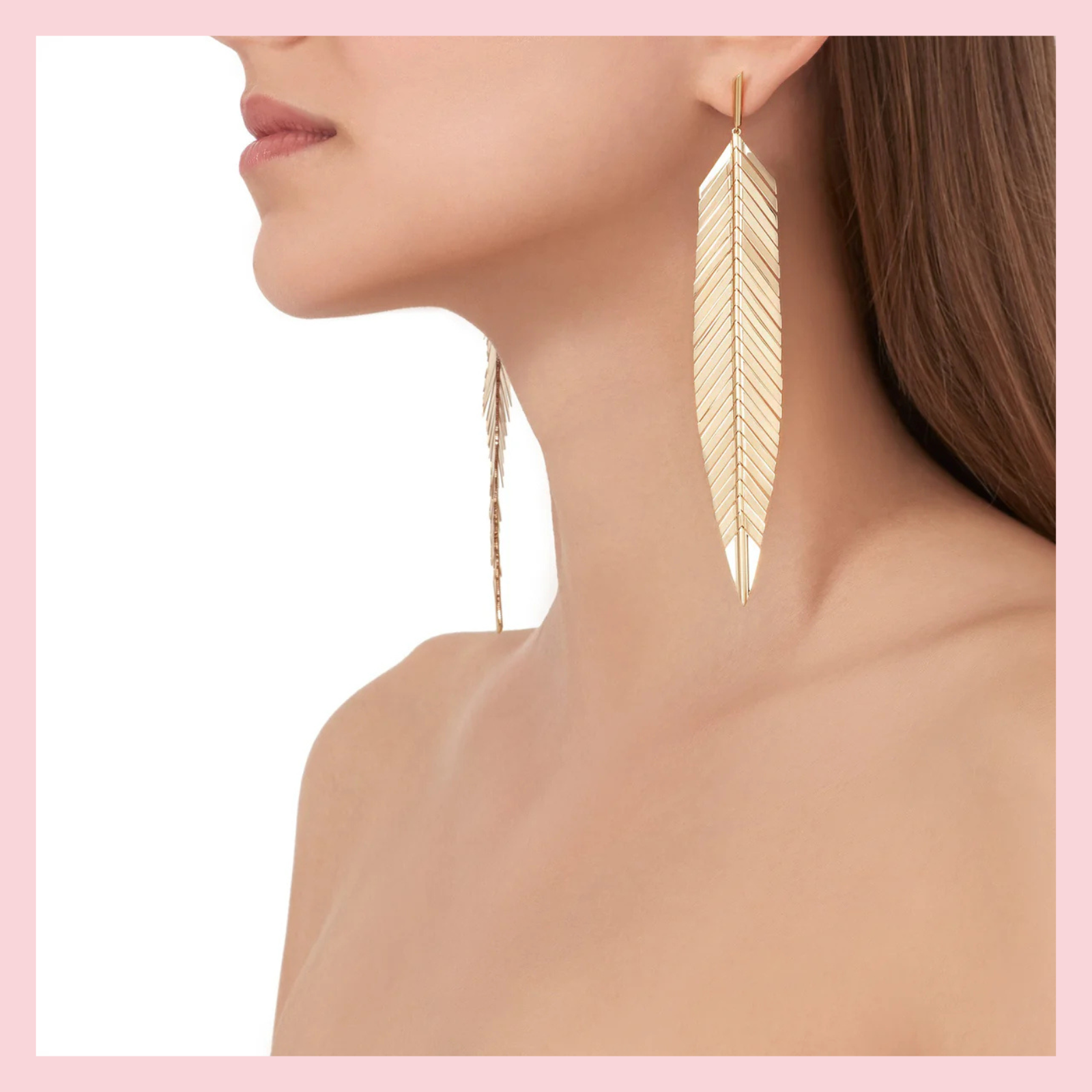 Feather Earrings, Large