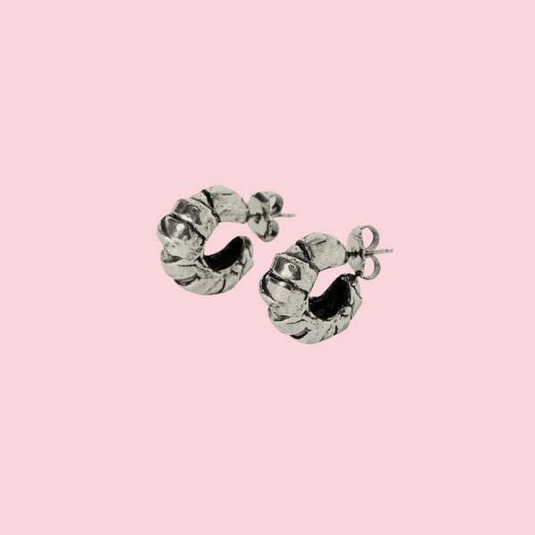 MINI JUNO EARRINGS SILVER