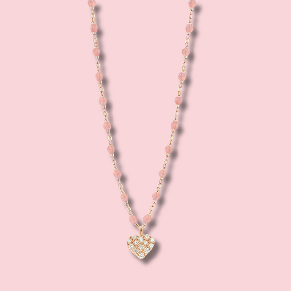 In Love Diamond Necklace, Blush, Rose Gold