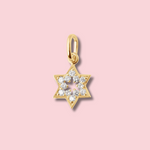 Load image into Gallery viewer, Star of David diamond pendant
