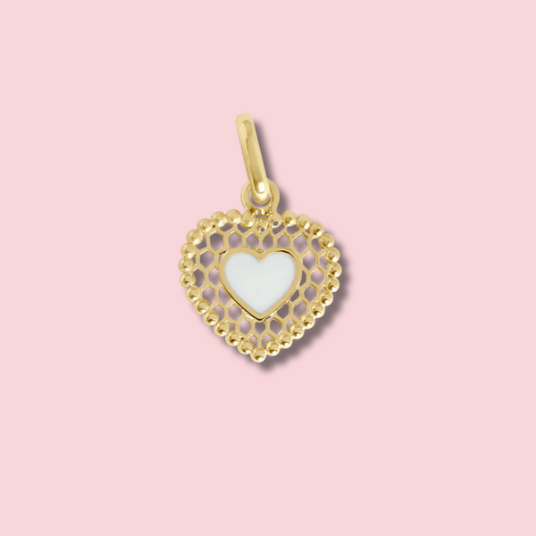 Lace Heart Pendants