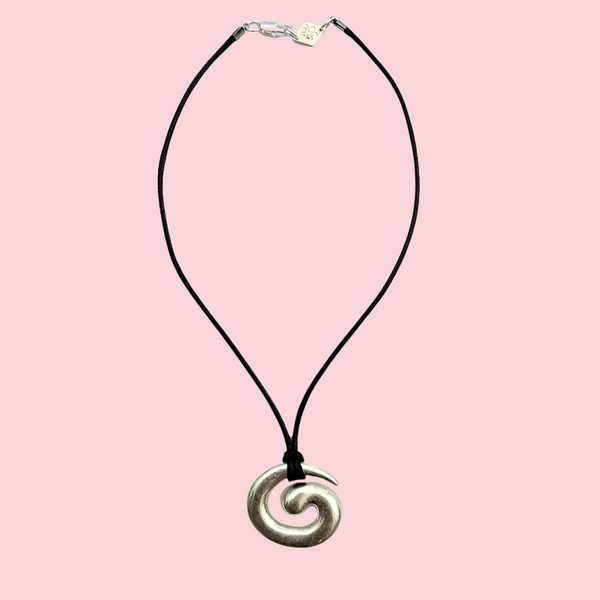 Swirl Necklace - Silver