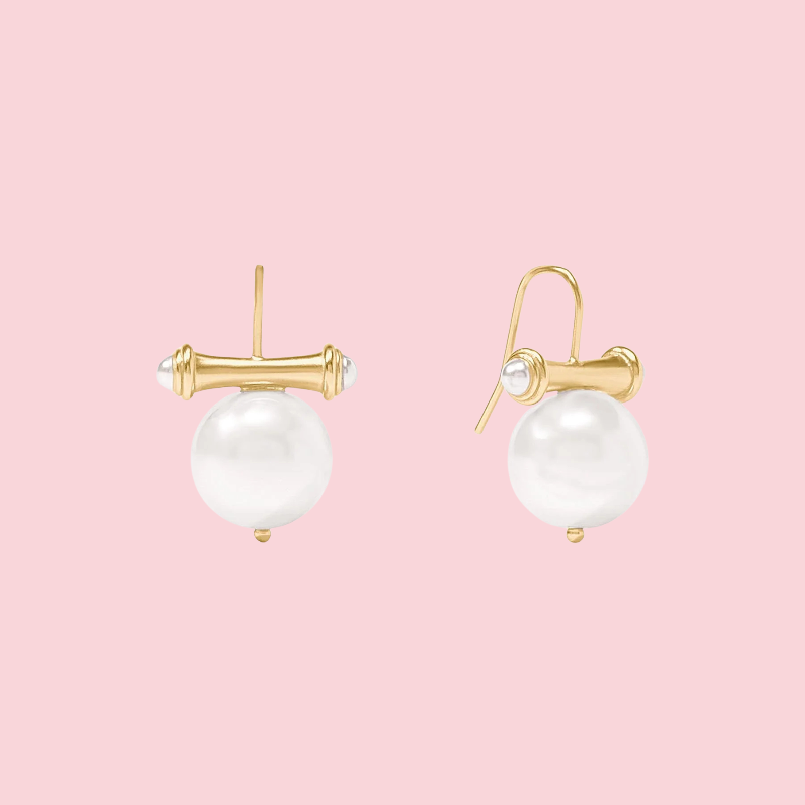 Bamboo Pearl Earring