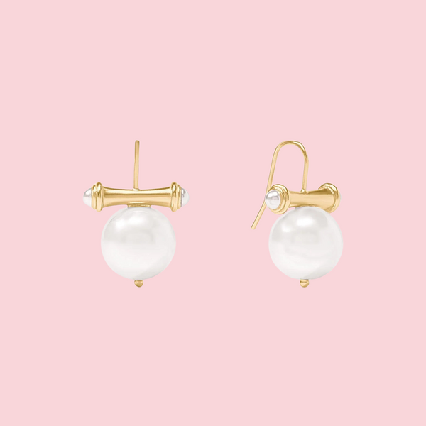 Bamboo Pearl Earring
