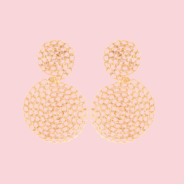 Onde Gourmette earrings gold