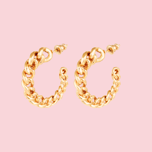 Bronxy hoop earrings gold