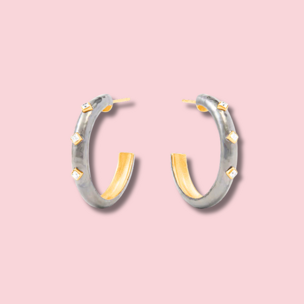 Noel Stone Hoop- Medium