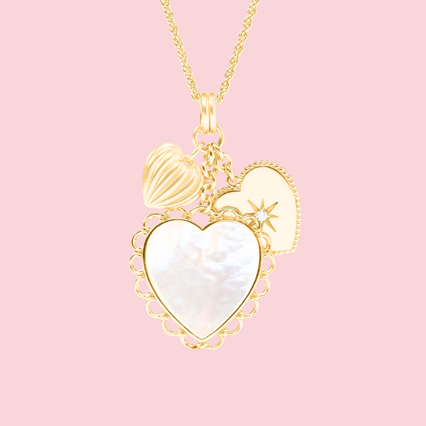 Heart Trio Charm Pendant