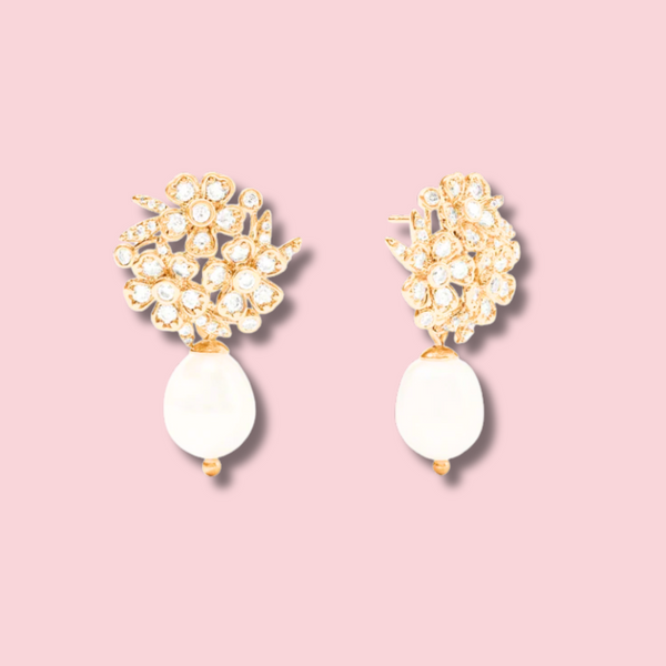 Laurel Pearl Drop Earring