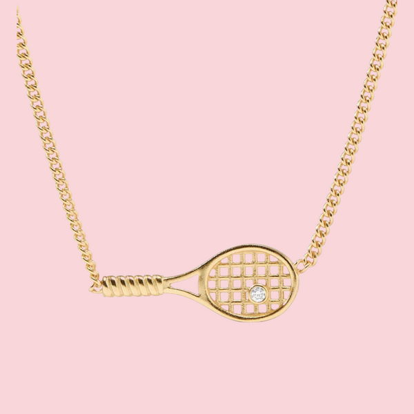 Tennis Racquet Delicate Necklace
