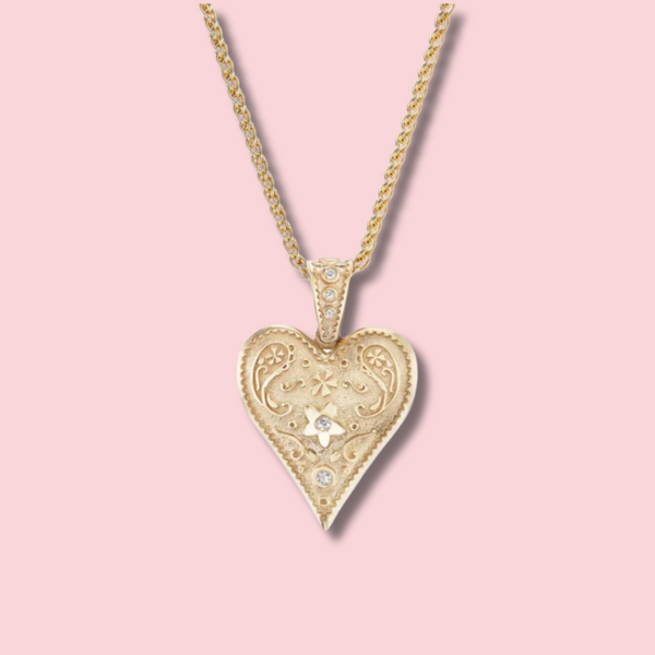 MEDIUM SOUTHWESTERN HEART WHEAT CHAIN