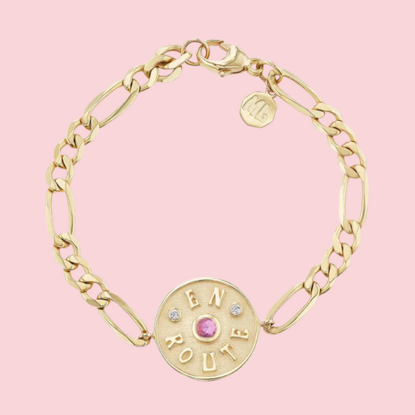 MINI EN ROUTE BRACELET PINK SAPPHIRE