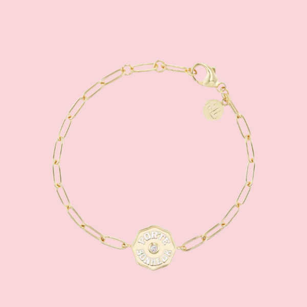 PETITE PORTE BONHEUR BRACELET WHITE DIAMOND