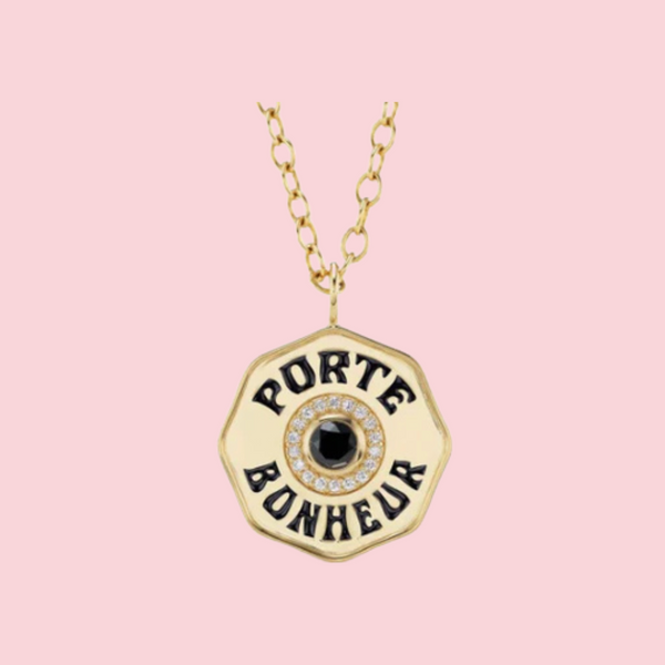 LARGE PORTE BONHEUR BLACK DIAMOND CHARM