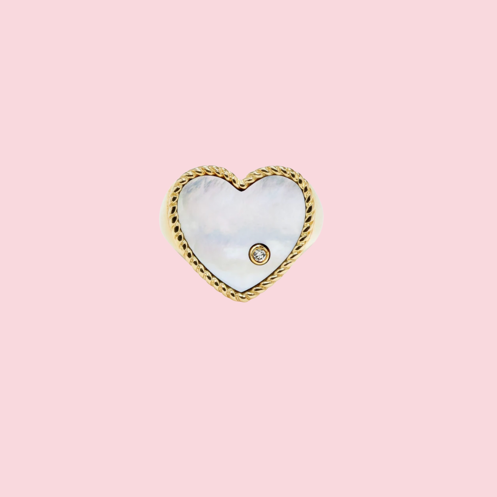 Chevaliere Coeur Nacre