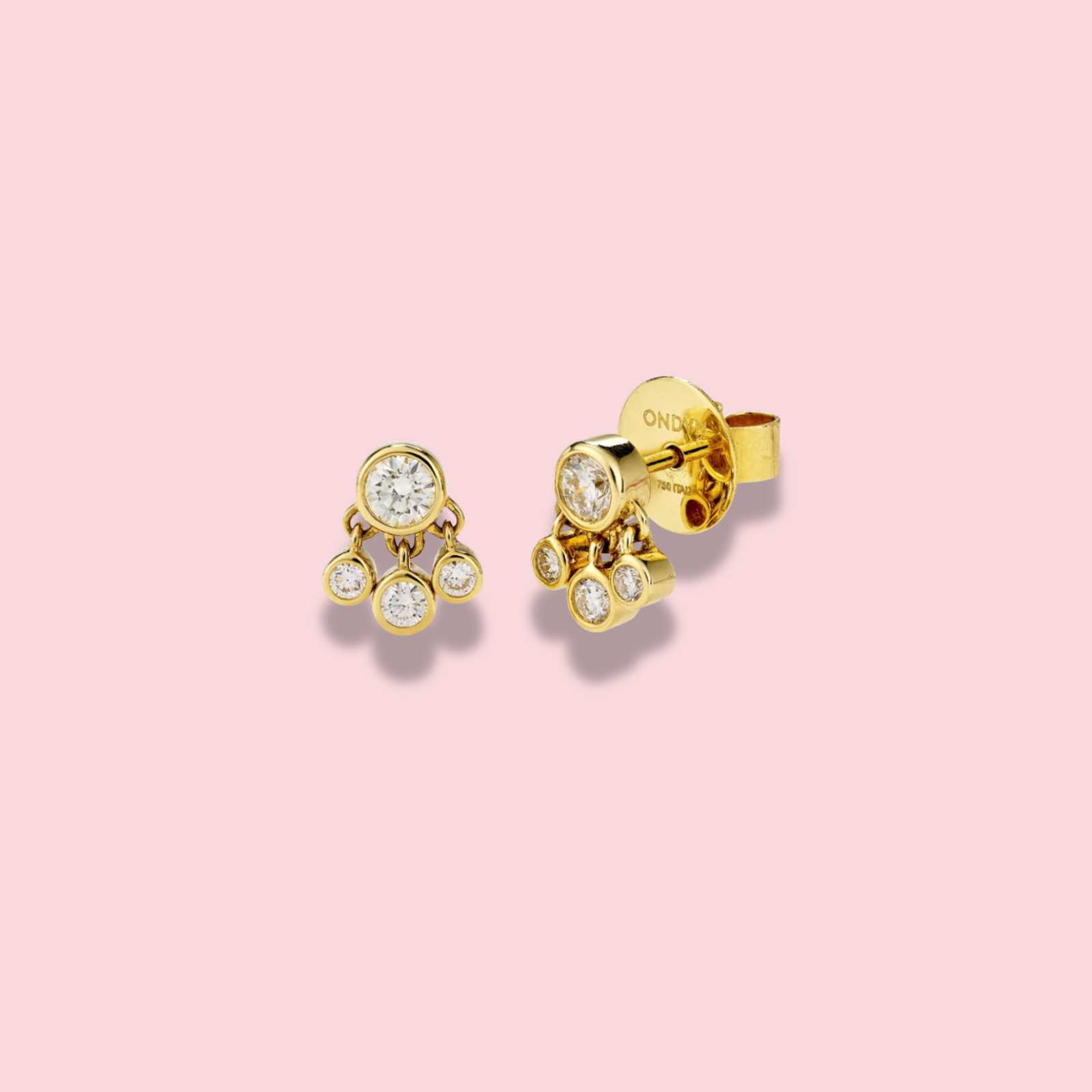 Noor Triple Drop Stud Earring