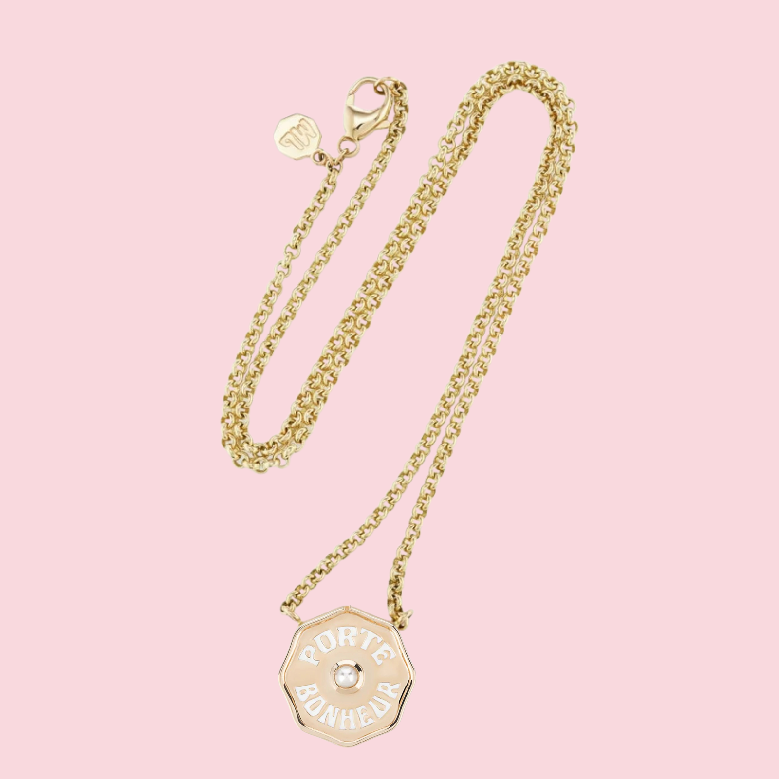 Mini Porte Bonheur Charm Pearl Necklace