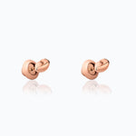 Load image into Gallery viewer, BÉSAME ROSE GOLD STUD EARRINGS - Millo Jewelry
