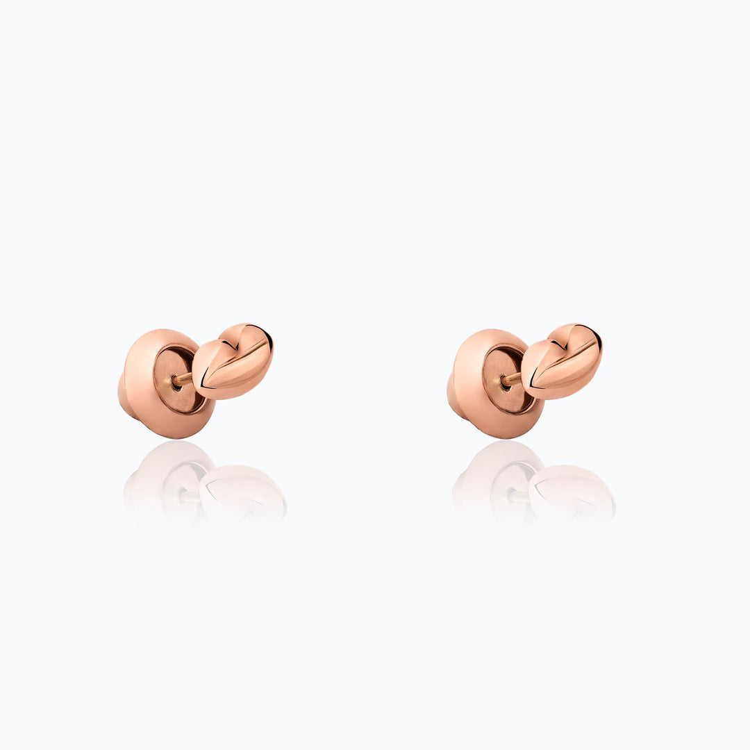 BÉSAME ROSE GOLD STUD EARRINGS - Millo Jewelry