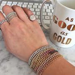 Load image into Gallery viewer, RAINBOW MINI PAVE LINK BRACELET - Millo Jewelry
